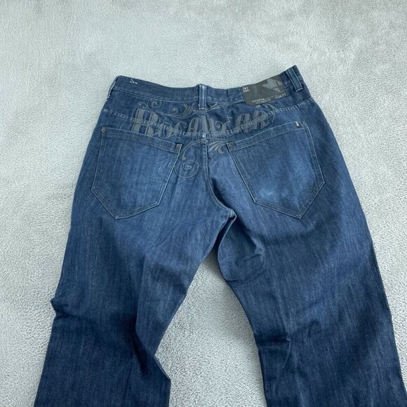 Rocawear Mens Regular Fit Blue Denim Jeans Size W40 5722 - Picture 2 of 10